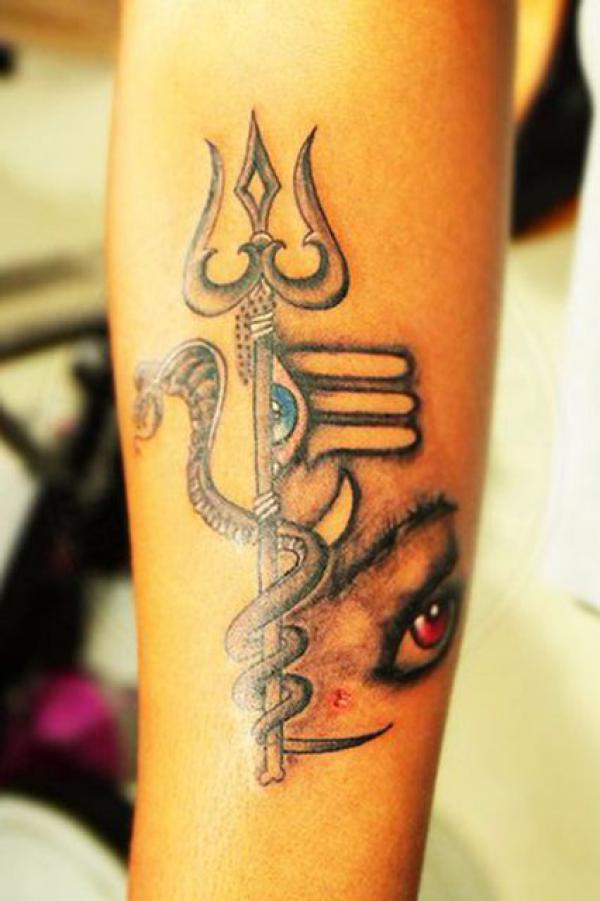shiva cobra arm tattoo