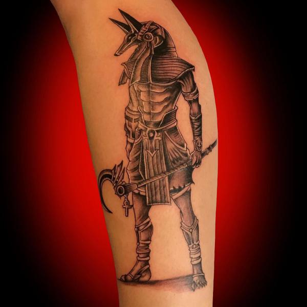 Anubis warrior tattoo