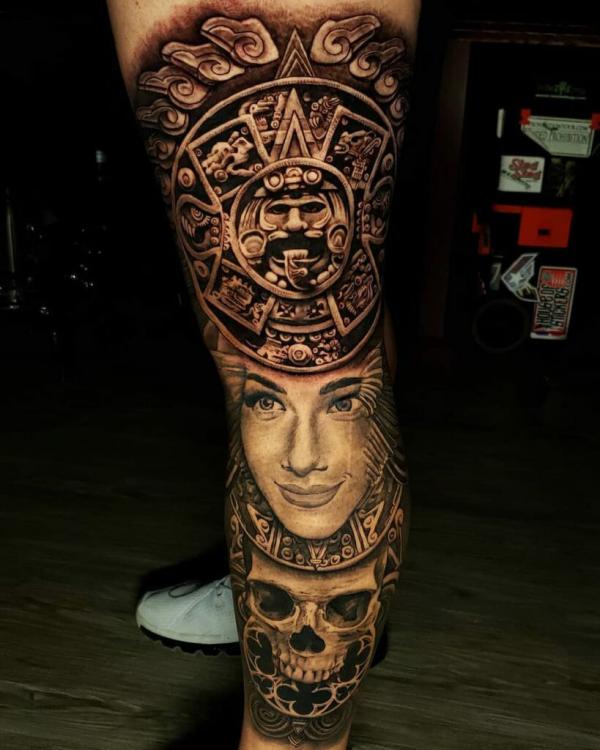 The Timeless Allure of the Aztec Calendar Tattoo Art and Design