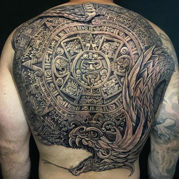 Premium Vector | Collection of mayan aztec tattoo designs