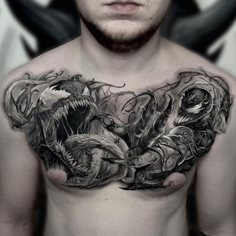 50 Venom Tattoo Designs A Unique Statement of Artistry Art and Design