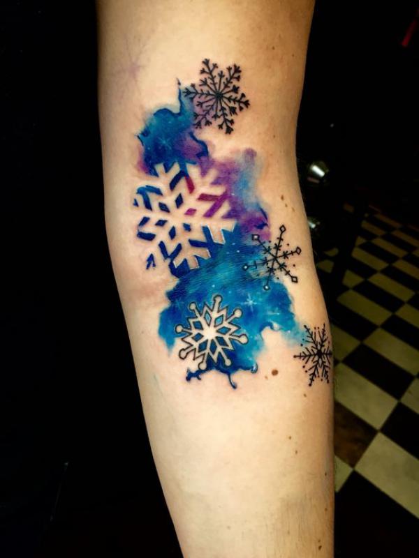 Snowflake Watercolor - Eternal Tattoo Supply