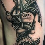 Falcon warrior Horus tattoo