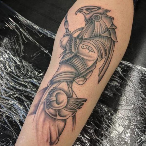 Horus arm tattoo