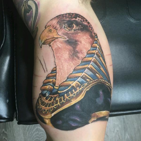 Horus portrait tattoo