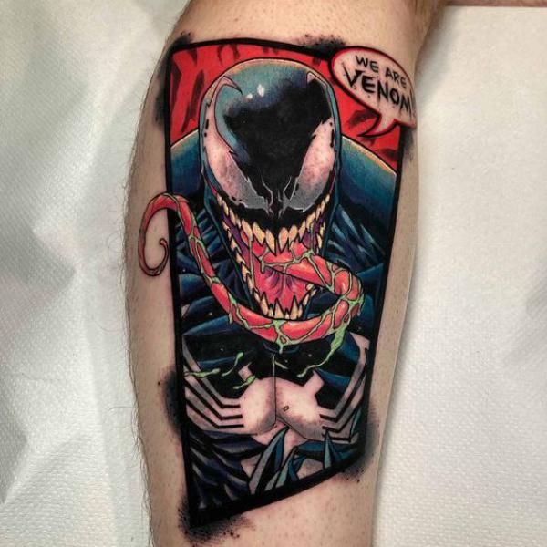 Venom arm tattoo