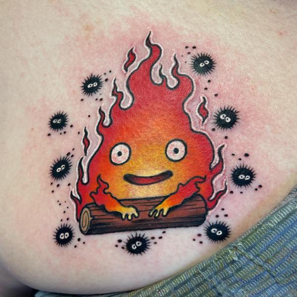 65 Calcifer Tattoo Ideas Design and Meaning Art and Design
