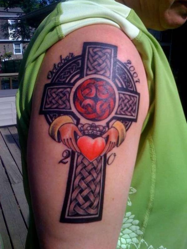 Anybody have Irish sleeves? I have St. Patrick, a Celtic Cross and a Claddagh  Ring on my leg, just need some other pieces to fill out my full leg and not  to