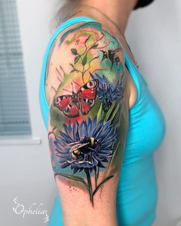 "Florecimiento de maíz