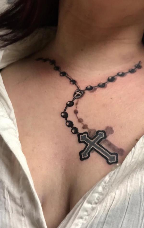 Gothic Cross Tattoo Choker | Hot Topic