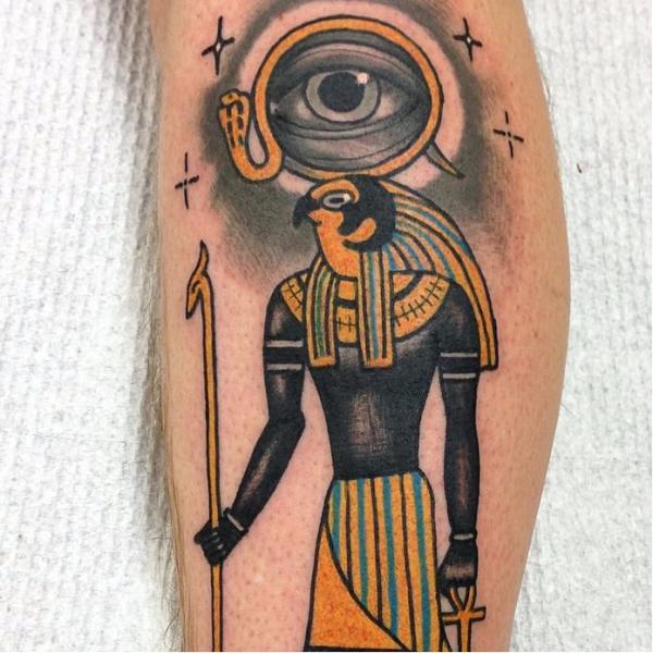 Egyptian god Horus tattoo