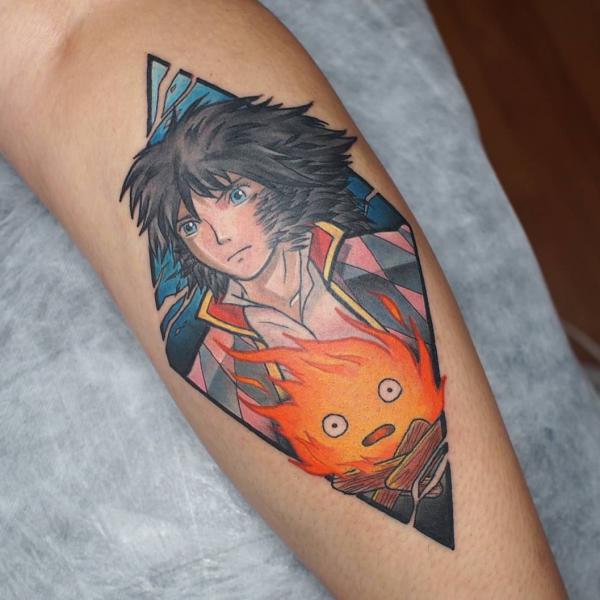 Howl and Calcife tattoo