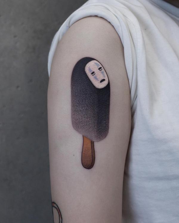 Ice Cream with No Face tattoo