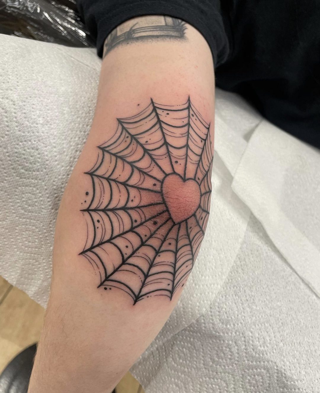 Spider Web Elbow Tattoo Men Vibrant Spider Web Elbow Tattoo Tattoo Flash  Set By Imagella Spider Tattoos For Kids, image size:1080x1324