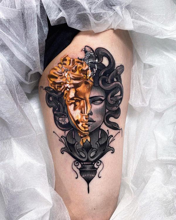versace #medusa #tattoo #versacemedusatattoo | Medusa tattoo, Medusa tattoo  design, Tattoo design drawings