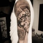 Sagittarius centaur half sleeve tattoo