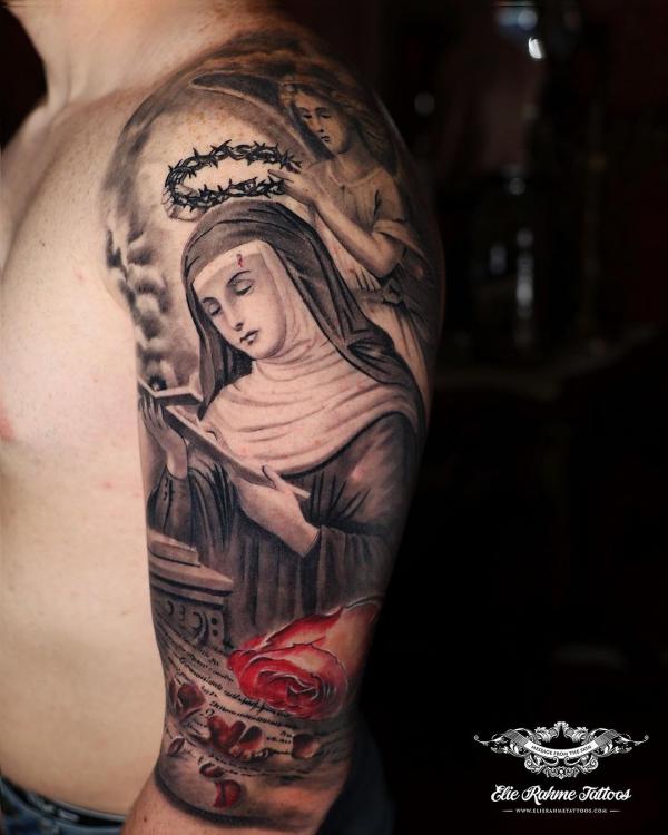 Saint Rita of Cascia tattoo