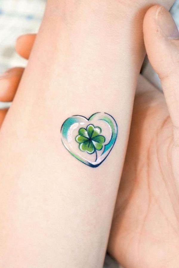 Shamrock love tattoo