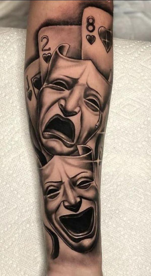 Smile now cry later gemini tattoo