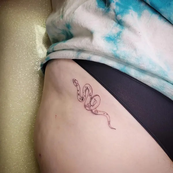 50 Bikini Line Tattoo Ideas with Meaning Art and Design