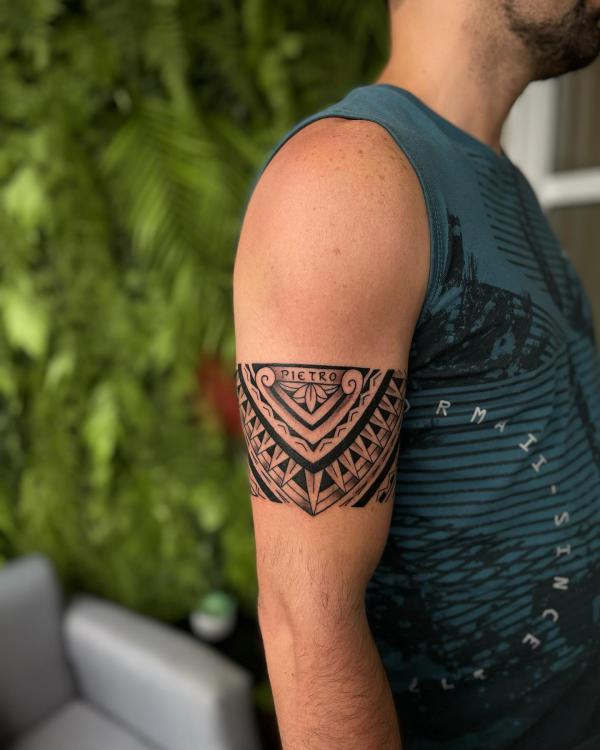 Tribal armband tattoo sleeve