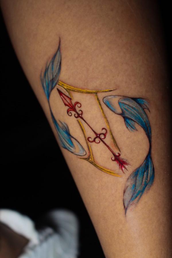 sagittarius and pisces tattoo