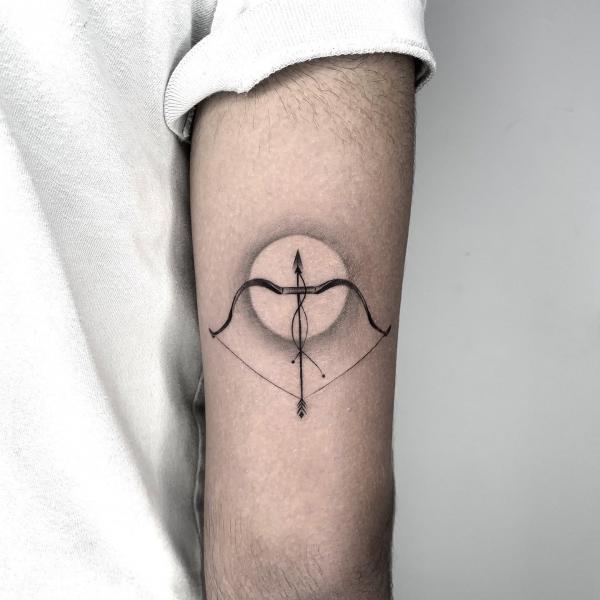 sagittarius moon tattoo