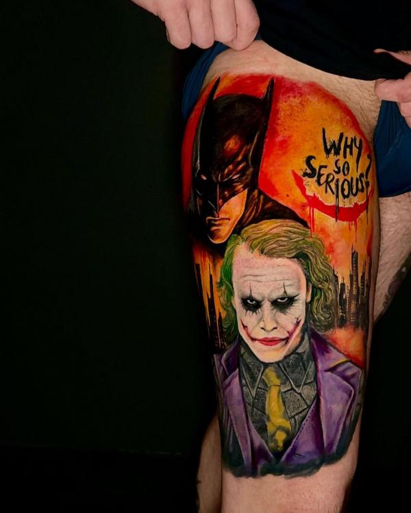 Batman joker tattoo why so serious