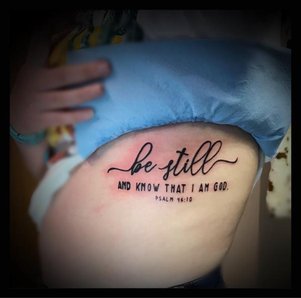Be still and know that I am god Psalm 46 10 tattoo