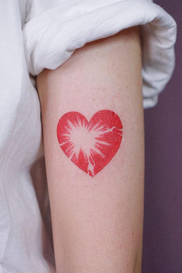 Cover Up on Small Heart Tattoo | TikTok