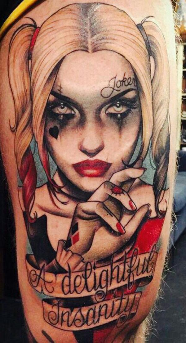 Harley Quinn a delightful insanity tattoo