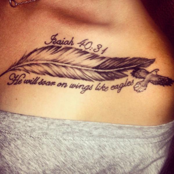 He will soar on wings like eagles isaiah 40 31 tattoo