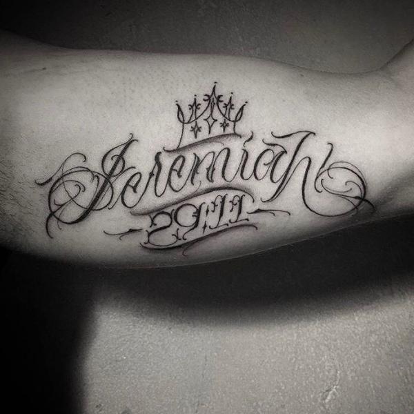 Jeremiah 29 11 lettering tattoo