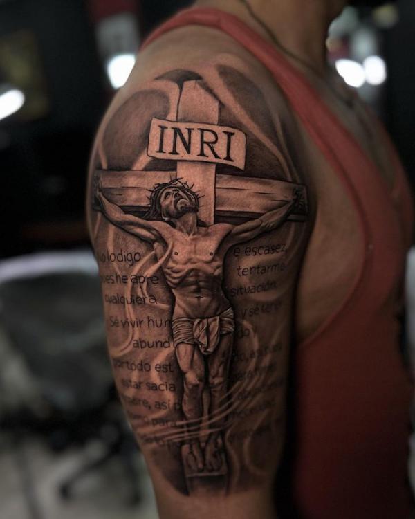 Christian tattoo hi-res stock photography and images - Alamy