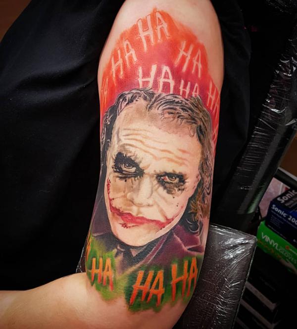 real joker tattoo arm｜TikTok Search