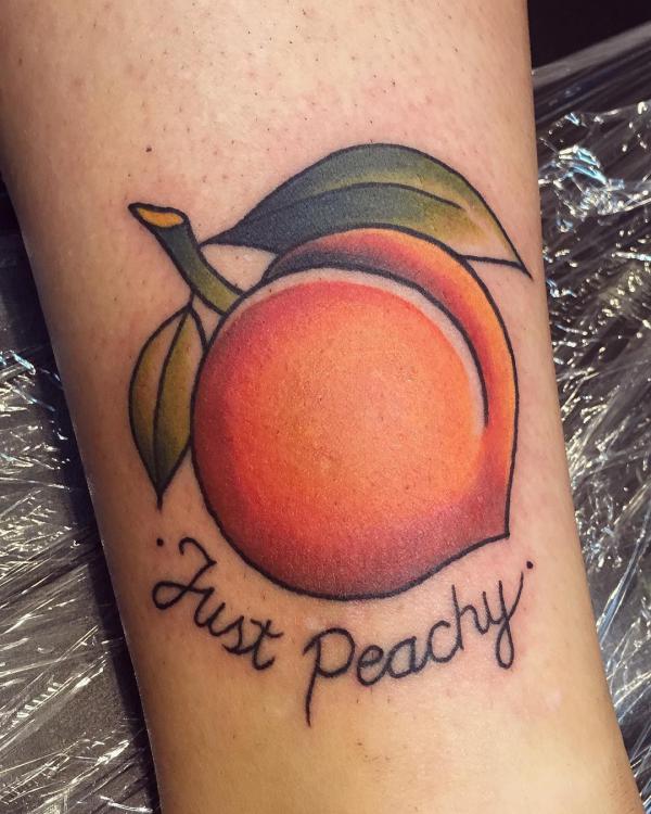 50 Peach Tattoo Designs with Meaning Art and Design