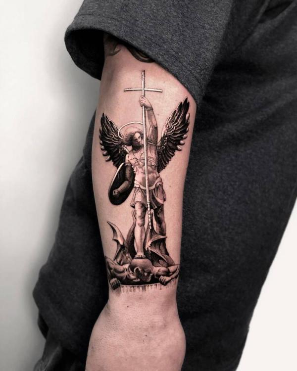 Archangel Michael Tattoo Ideas (Images Sorted by Body Parts)