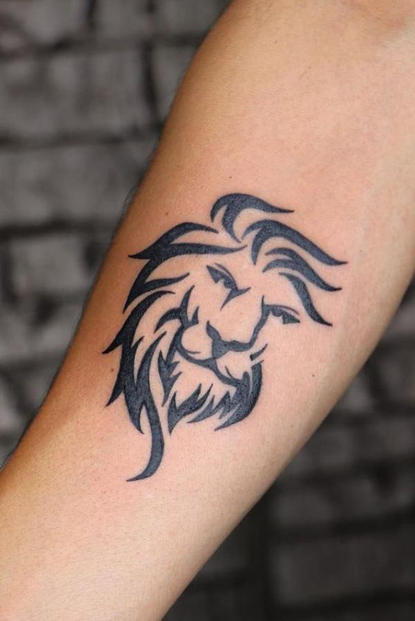 Tribal leo lion tattoo