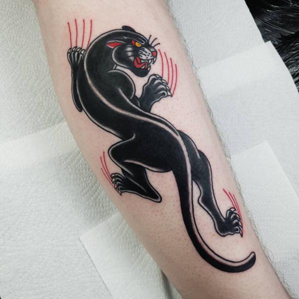 crawling panther tattoo