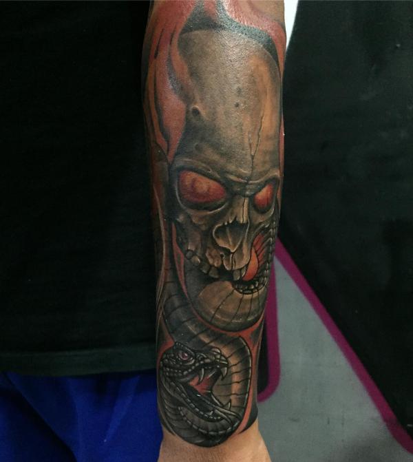 death eater sleeve tattoo