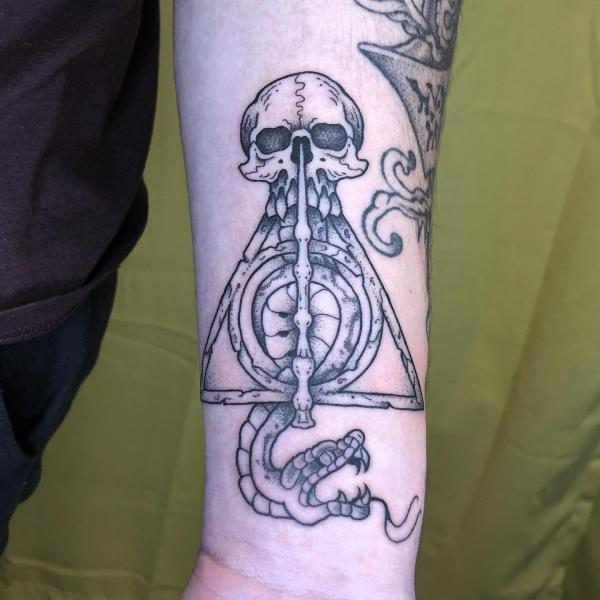 deathly hallows death eater tattoo