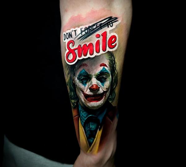 dont forget to smile joker tattoo