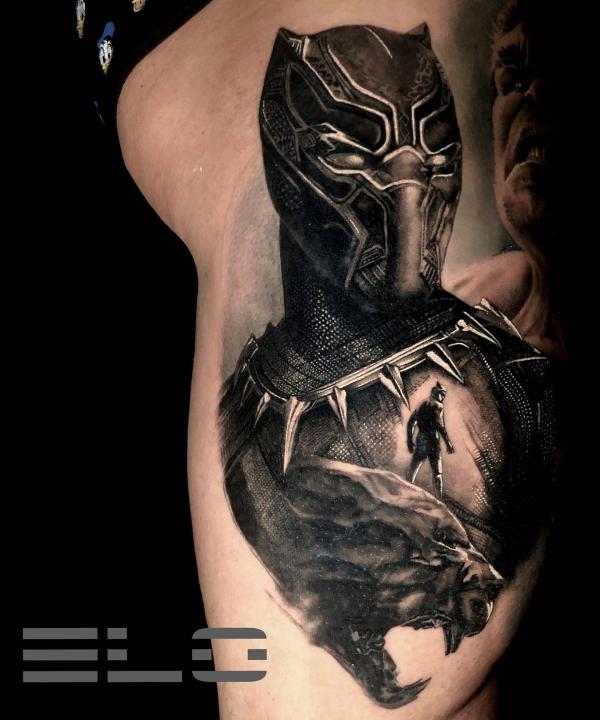 marvel black panther tattoo
