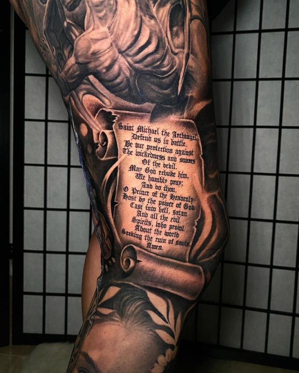 80 Powerful Angel Michael Tattoo Designs with Meaning