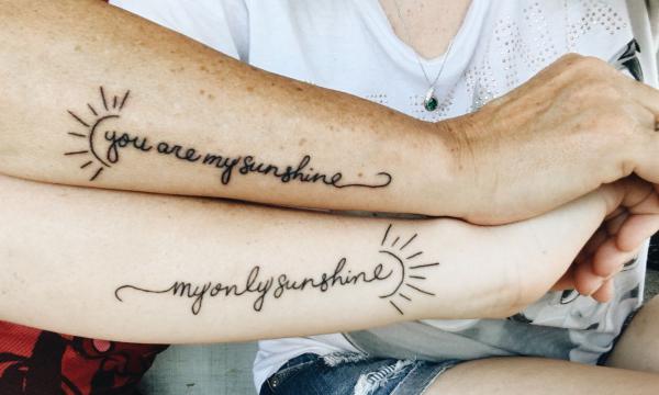 you are my sunshine mother daughter tattoo