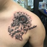 you are my sunshine shoulder tattoo