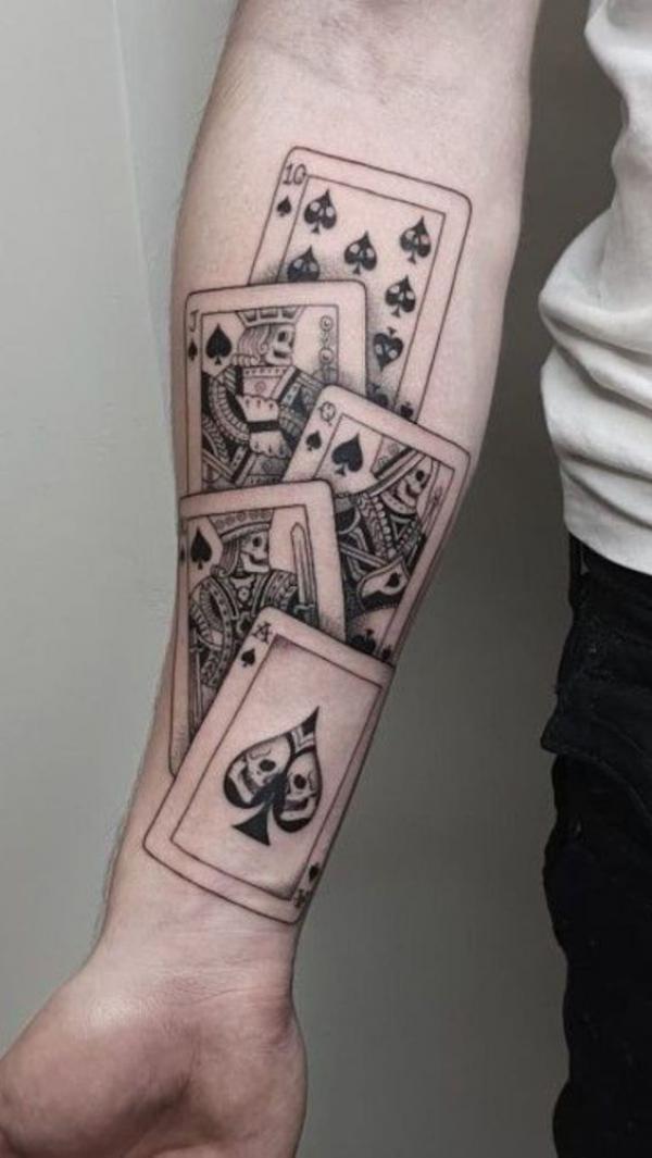 Ace of spade cards tattoo