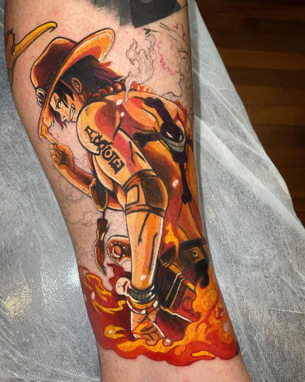 Ace one piece tattoo