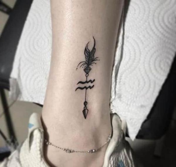 Aquarius and Sagittarius tattoo