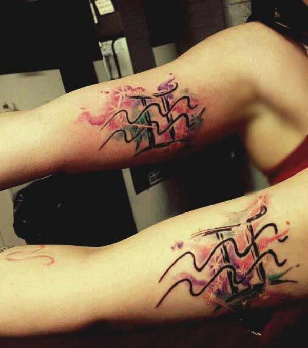 Aquarius and gemini tattoo